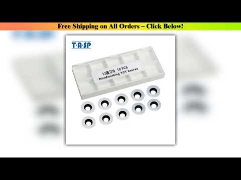 TASP Carbide Inserts Milling Cutters 12mm Round 10pcs Woodturning Tools Hollowers Knives for Wood