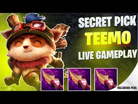 Secret OP Pick Teemo Mid! - Wild Rift HellsDevil Plus Gameplay