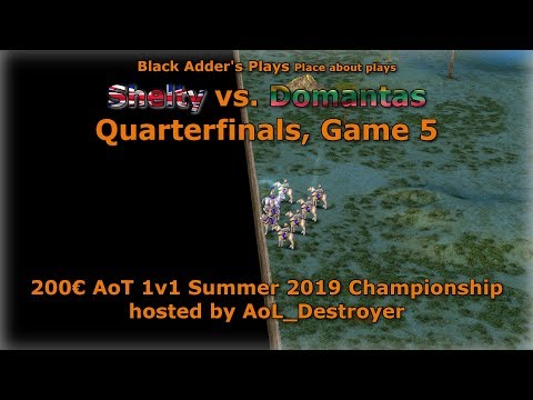Summer 2019 Championship, QF - Shelty vs. Domantas, Game 5 - Age of Mythology: The Titans