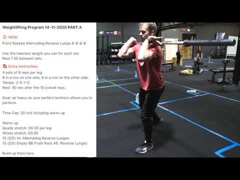 Weightlifting Program 14-11-2020