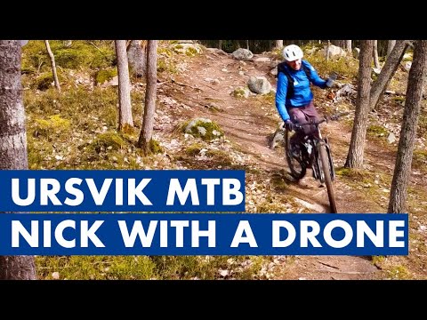 Ursvik Mountainbike MTB with a drone - Nick 2.0 Part 1 #ursvik #mtb #nick #mountainbike #drone