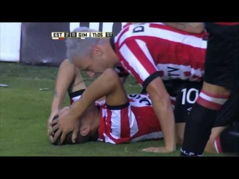 Gol de Auzqui. Estudiantes 2 - Gimnasia 0. Fecha 7. Primera División 2016.