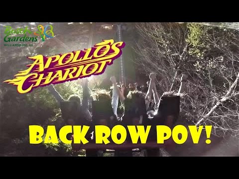Back row point of view footage of Apollo's Chariot
