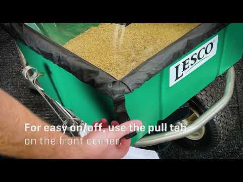 LESCO Broadcast Spreader 101186 Demonstration and Overview