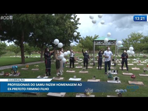 Servidores da FMS e SAMU realizam homenagem para o Ex-Prefeito Firmino Filho 12 04 2021