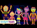 Skeleton Robot Finger Family Song | Midnight Lab Adventure | Spooky Songs For Kids by Teehee Town