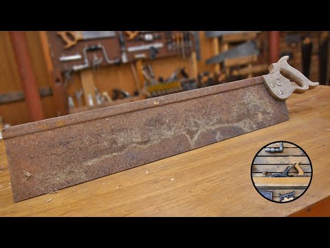 Restoring a vintage Atkins No. 1 mitre box saw | Hand tool restoration