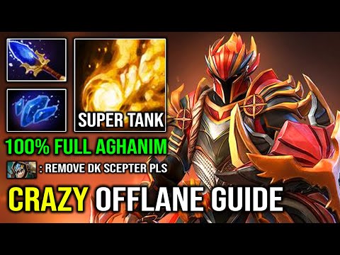How to Offlane Dragon Knight Against Hard Counter Slark with 100% Full Aghanim Effect Dota 2