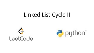 YouTube video 'Leetcode - Linked List Cycle II (Python)'