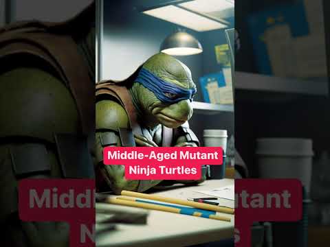 Middle-Aged Mutant Ninja Turtles #midjourneyai #midjourneycommunity #aiart #ninjaturtles #tmnt