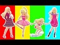 Colors For Children To Learn Wrong Heads Barbie Dolls Princess Finger Family Nursery Rhymes