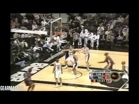 Los Angeles Lakers' Big 4 vs Spurs Full Highlights (2004 WCSF GM2) (2004.05.05)