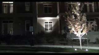 preview picture of video 'Commercial Landscape LED Lighting Trees Mixed Use Development Kansas City'