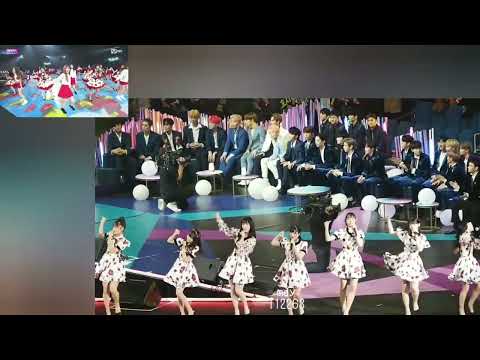 [Fancam] 171129 WANNA ONE NUEST SEVENTEEN REACTION TO Girl Grps & AKB48 Collab | 2017 MAMA Awards 직캠