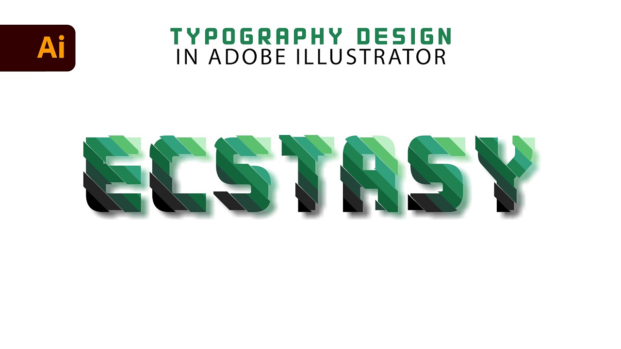 Easy Typography Design Idea for Beginners | Adobe Illustrator Tutorial