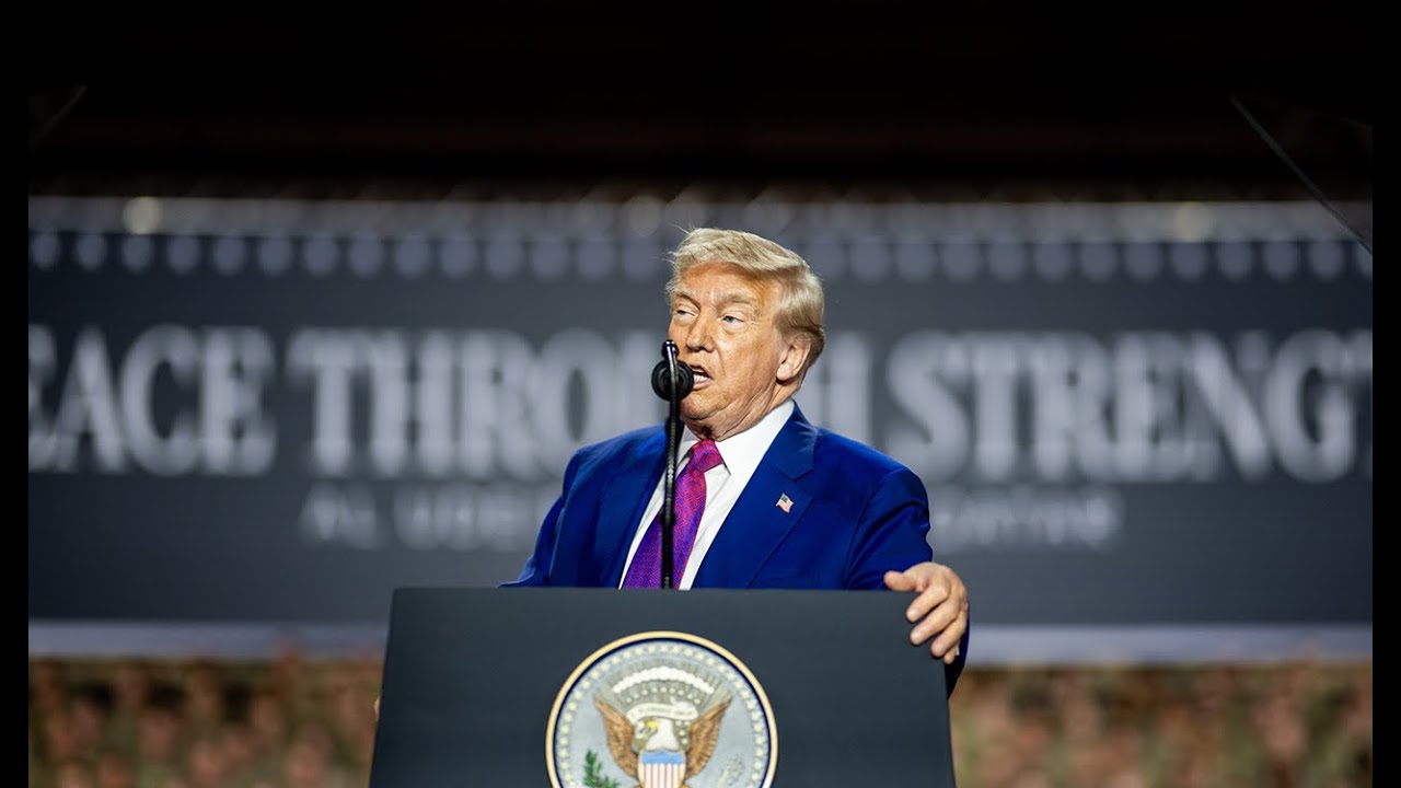 President Trump Delivers Remarks to Troops at Al Udeid Air Base, May 15, 2025