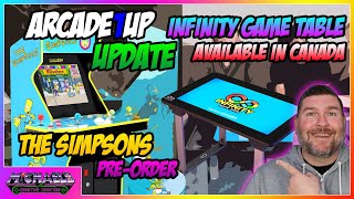 The Simpsons Pre-Order & Infinity Game Table Arcade1Up Update