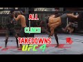 UFC4 - EVERY CLINCH TAKEDOWN Tutorial (All of them)