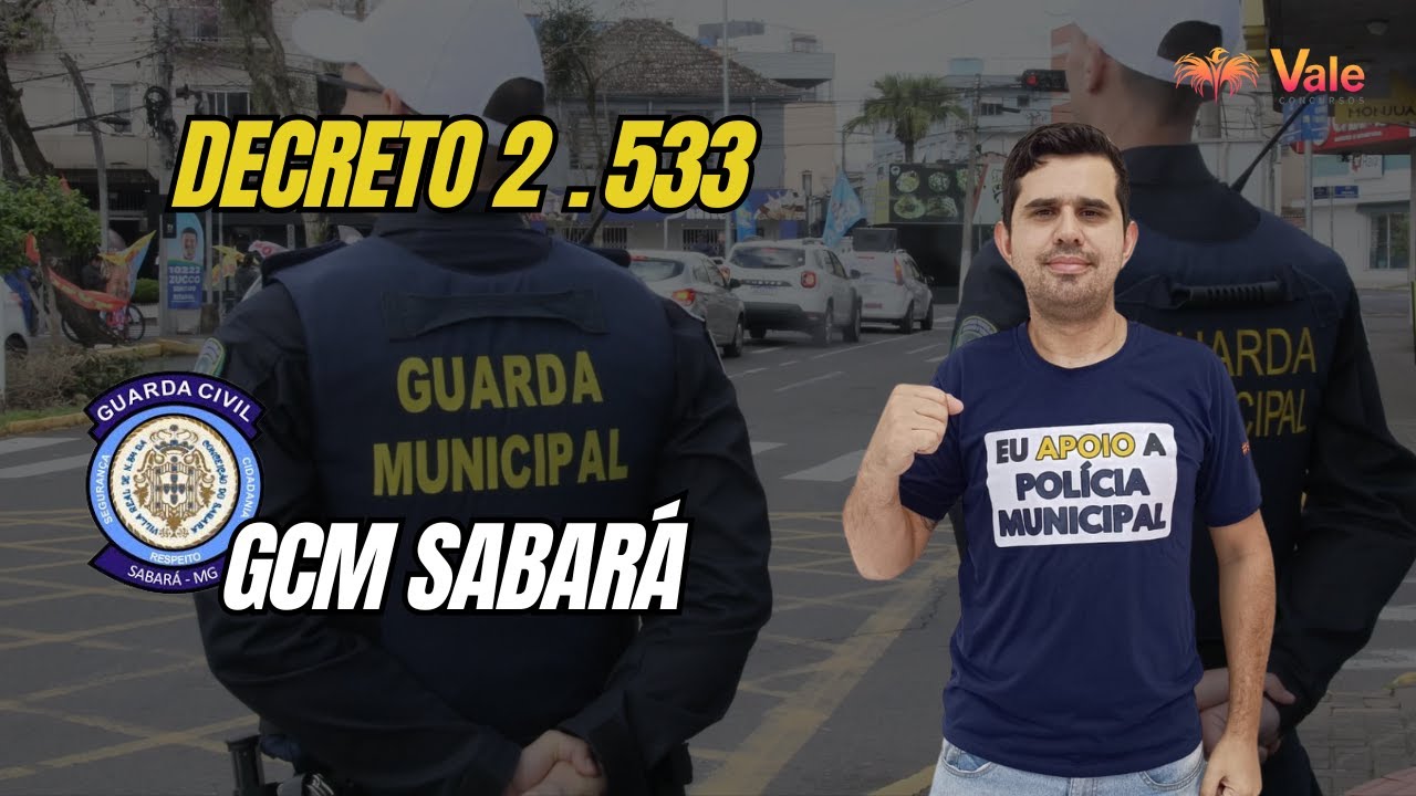Decreto 2 533 Regulamenta a GCM Sabará