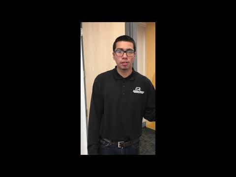 Felix demonstrates his work at Alberio Energy with VAV boxes