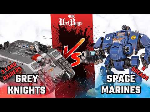 Grey Knights 3 landraider! vs Space Marines | Chapter Approved | Warhammer 40k Battle Report #40k