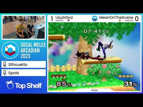 SoCal Melee Arcadian 2023 - Usubgod (Marth) vs. MeanOnTheScene (Sheik) - Winners' Pools