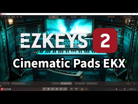 Toontrack EZkeys 2 with Cinematic Pads EKX Presets DEMO