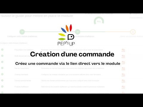Cr&eacute;ation commande