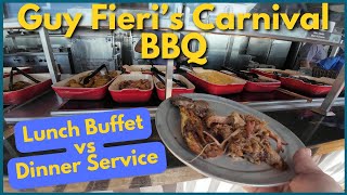 Guy Fieri's Carnival Cruise BBQ: Lunch vs Dinner Comparison