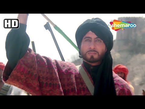 Amitabh Bachchan accepts the challenge | Sridevi | Khuda Gawah | Romantic action scene