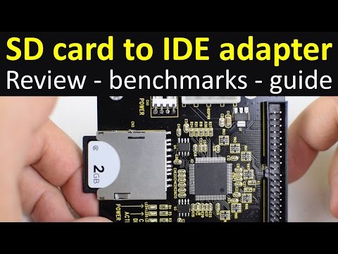 SD memory card to IDE adapter review benchmarks guide