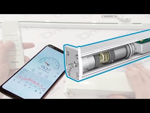 Демонстрация бесшумности электрокарнизов Onviz