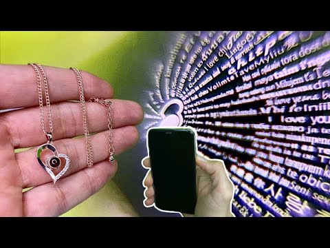 100 Languages I Love You Projection Necklace