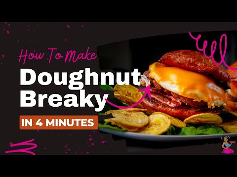 Breakfast Ideas | Doughnut Breakfast Sandwich