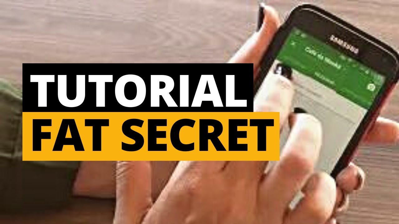 Tutorial Fat secret - Dra Janaina Koenen