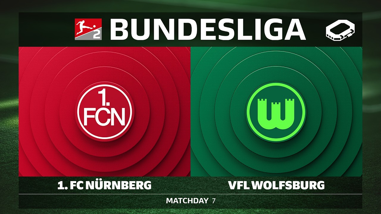 1. FC Nürnberg vs. VfL Wolfsburg | Matchday 7 - Bundesliga 2 2026/27