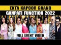 Ekta Kapoor Grand Ganpati Celebration Ft Huma Qureshi Mouni Roy Dheeraj Dhoopar Sabinaa More