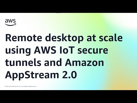 Remote desktop at scale using AWS IoT secure tunnels and Amazon AppStream 2.0 | Amazon Web Services