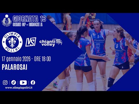 CFA - 13° giornata | Olimpia Po.Li.Ri. vs Chianti Volley [17/01/2026]