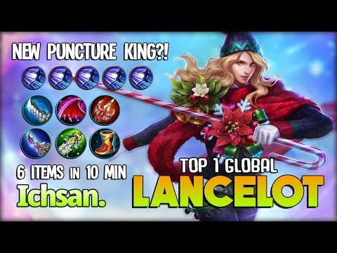 Nerf Me More?! 17 Kill New Puncture King! Ichsan. Top 1 Global Lancelot ~ Mobile Legends