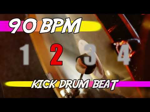 ✅ 90 BPM Kick Drum Beat 🥁 10 minutes backing track