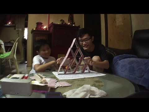 We tried card stacking with old cards