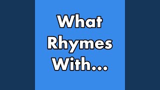 Cover art for what ryhmes with even