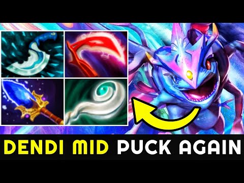 DENDI Mid Puck - Most Annoying Hero Scepter Build 7.24 Dota 2