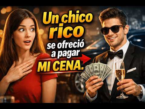 Un chico rico se ofreció a pagar mi cena.