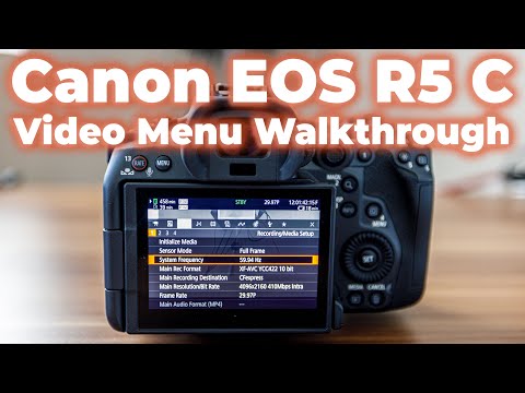 Mastering Your Canon EOS R5 C: Full Video Menu Walkthrough | Cinema Operating System