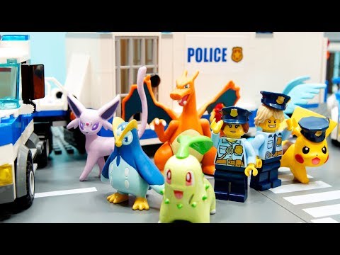【ポケモン遊び】ポケモン警察 ウルトラポリス出動だ！【アナケナ&カルちゃんのキッズアニメ】pokemon police