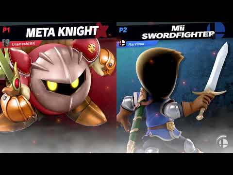 Narcissa (Palutena, Mii Swordfighter) vs Urameshi (Meta Knight)