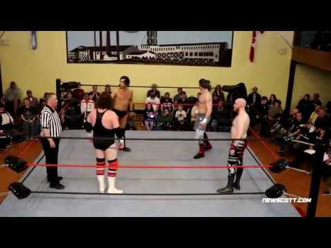 Lincoln Steen vs Zack Doyle vs Dylan Davis vs Brian MacKay - ECPW June 1st - Sydney Mines, NS
