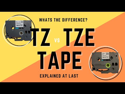 What's the difference between TZe and TZ Tapes for Brother P-touch Label Makers